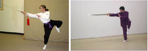 Yang style Tai Chi (Taiji, Taichi) sword and saber